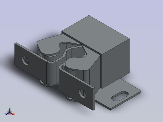 门用鹦鹉合页正等轴测缩略图