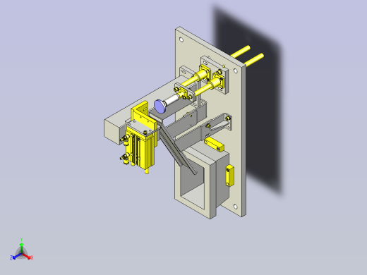 挑出NG滑板3D图正等轴测缩略图