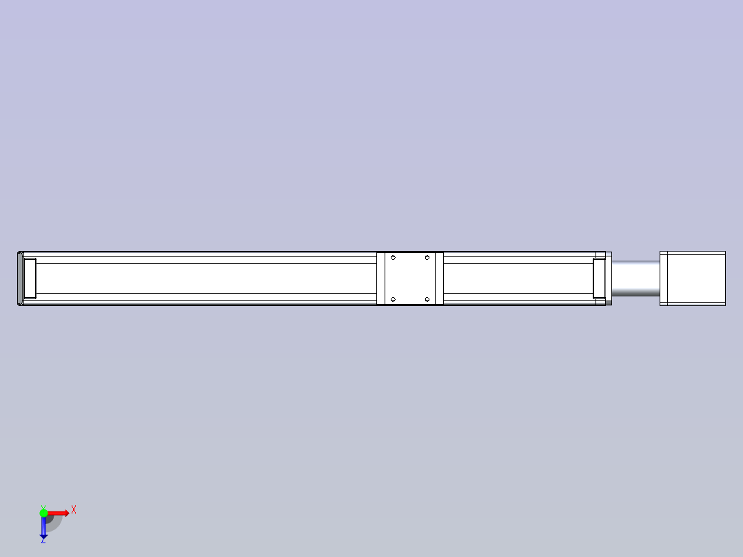 SMN35-ME配步进电机模组[SMN35-300L-ME]俯视图