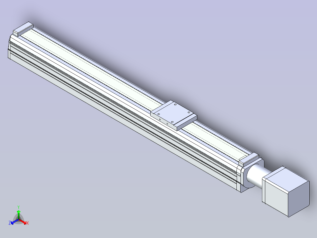 SMN35-ME配步进电机模组[SMN35-300L-ME]正等轴测图