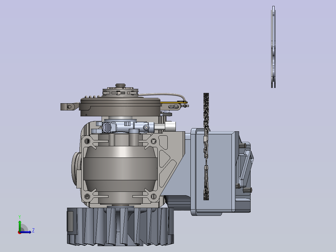 STHIL039部分传动链左视图