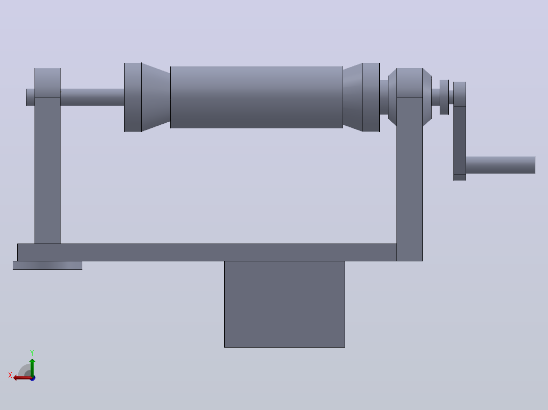缠绕机 绕线机coil-winding-machine-1831-模型格式为 sw后视图