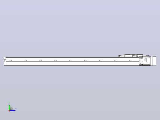 滚珠丝杠直线轴内置导轨TPA-GCR-120-1610C-L750-MR-M40-N3左视缩略图