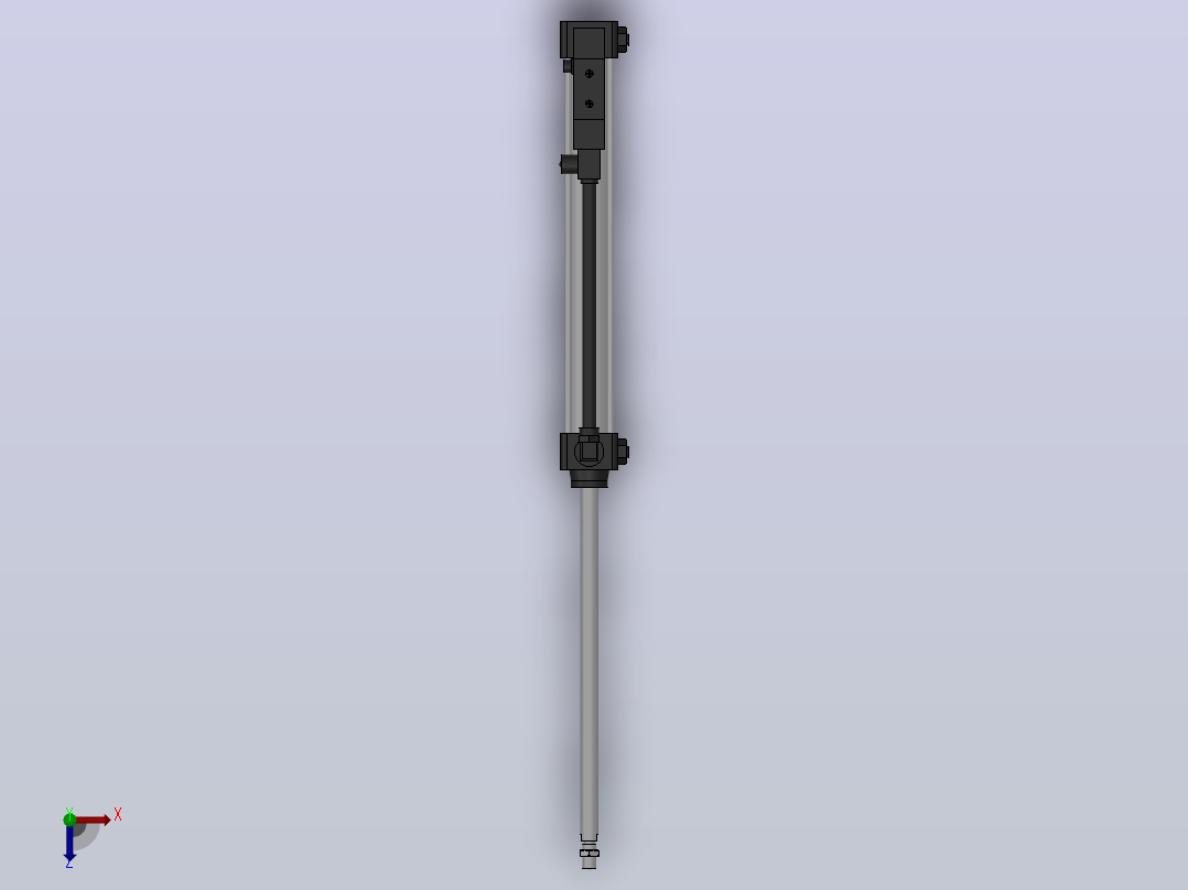 10A-5(V)系列带阀气缸(带阀型通电时拉式)[10A-5(V) (Ⅱ) SD 40 B 300 B 5]俯视图