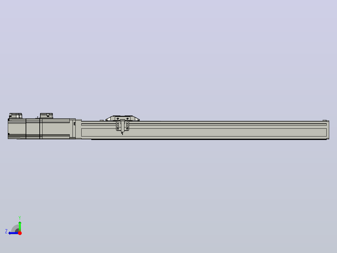 滚珠丝杠直线轴带导轨全封闭TPA-HCR-40S-0802C-L360-M-C-P10-N3右视图