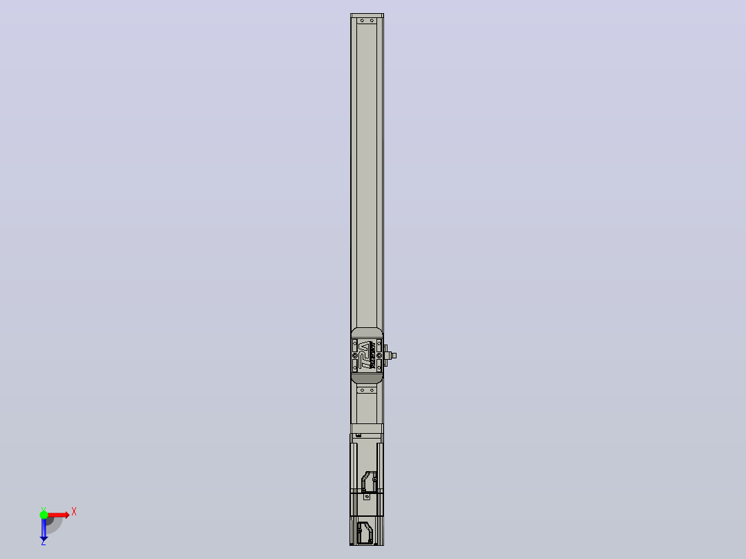 滚珠丝杠直线轴带导轨全封闭TPA-HCR-40S-0802C-L360-M-C-P10-N3俯视图