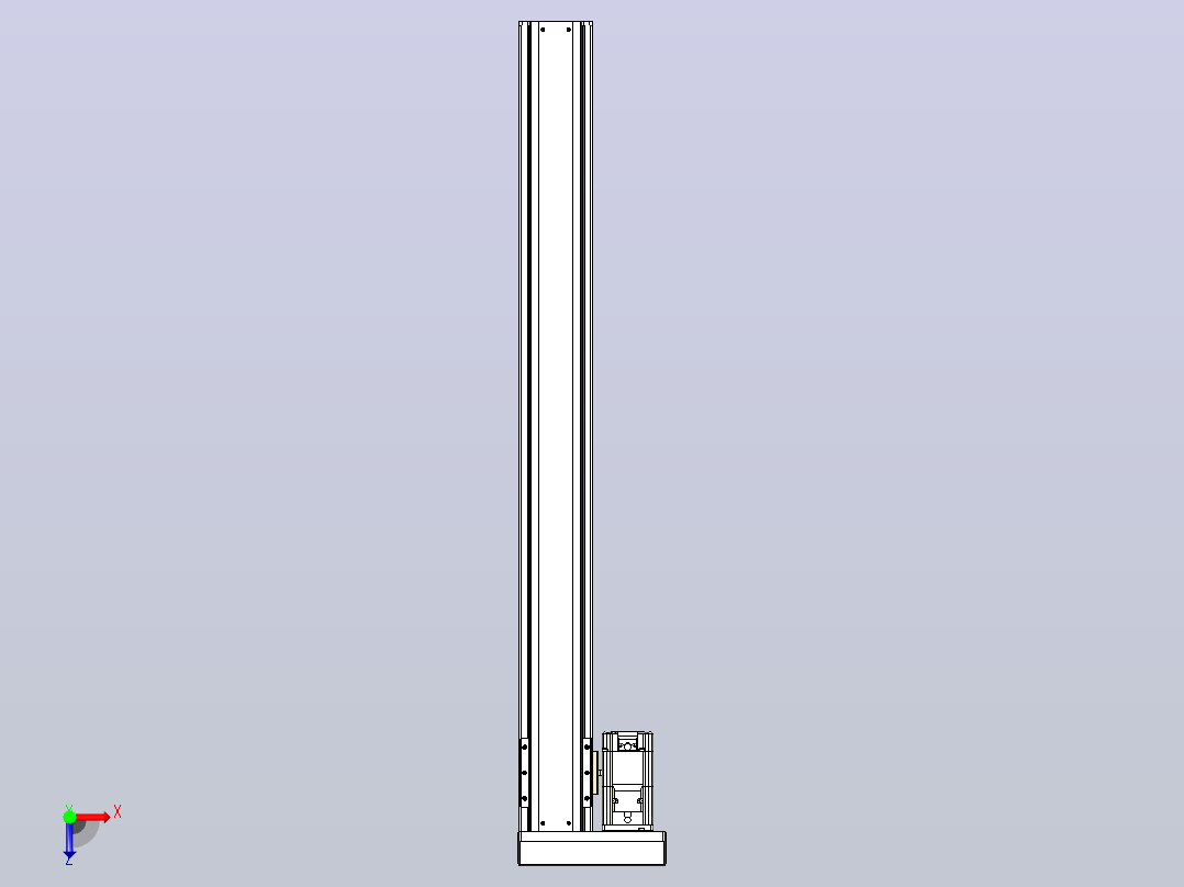 日规模组半封闭丝杆TPA-HNR-85S-1610C-L800-MR-C-P20-N3俯视图