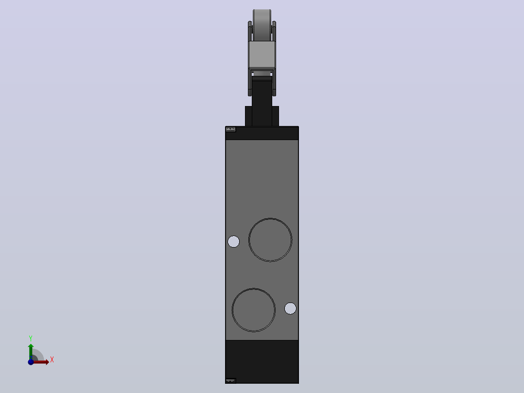 C系列机控换向阀Q23C1C-L8[Q23C3C-L3]前视图
