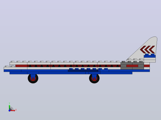 乐高687 Caravelle飞机前视缩略图
