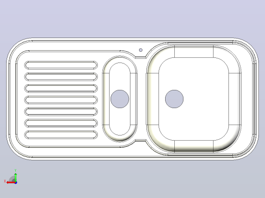 autocad 15中的厨房水槽模型后视缩略图