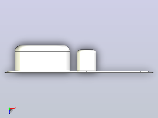 autocad 15中的厨房水槽模型俯视缩略图