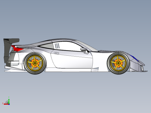 Honda_HSV-GT超跑1比1CATIA V5 r21造型后视缩略图