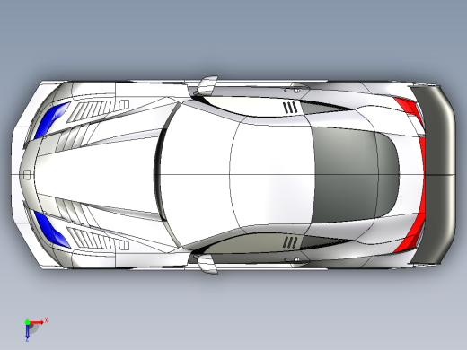 Honda_HSV-GT超跑1比1CATIA V5 r21造型俯视缩略图
