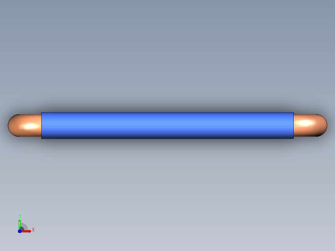 插头连接器Wirebridge_8.0xD0.6mm前视图