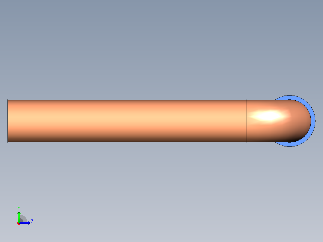 插头连接器Wirebridge_8.0xD0.6mm左视图