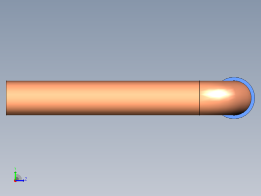 插头连接器Wirebridge_8.0xD0.6mm左视缩略图