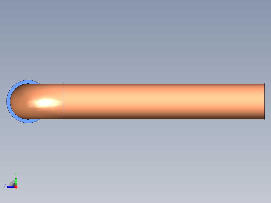 插头连接器Wirebridge_8.0xD0.6mm右视图