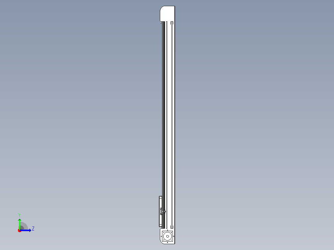 带式直线轴半闭式TPA-ONB-120-256-L1450-DR-J90-N3左视图