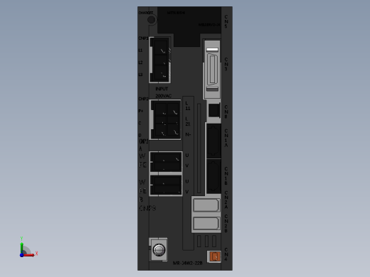 三菱伺服驱动器 MR-J4W2-22B前视缩略图