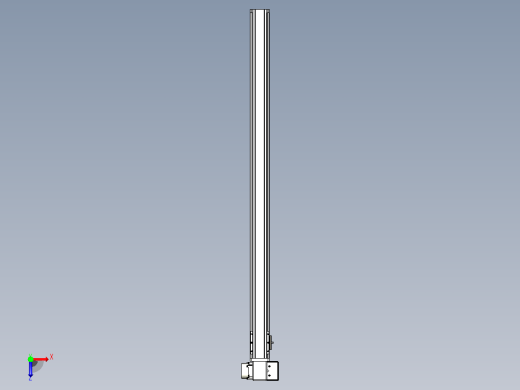 皮带直线轴半封闭可选导轨TPA-HNB-65S-90-L1050-RP-C-P20-N3俯视缩略图