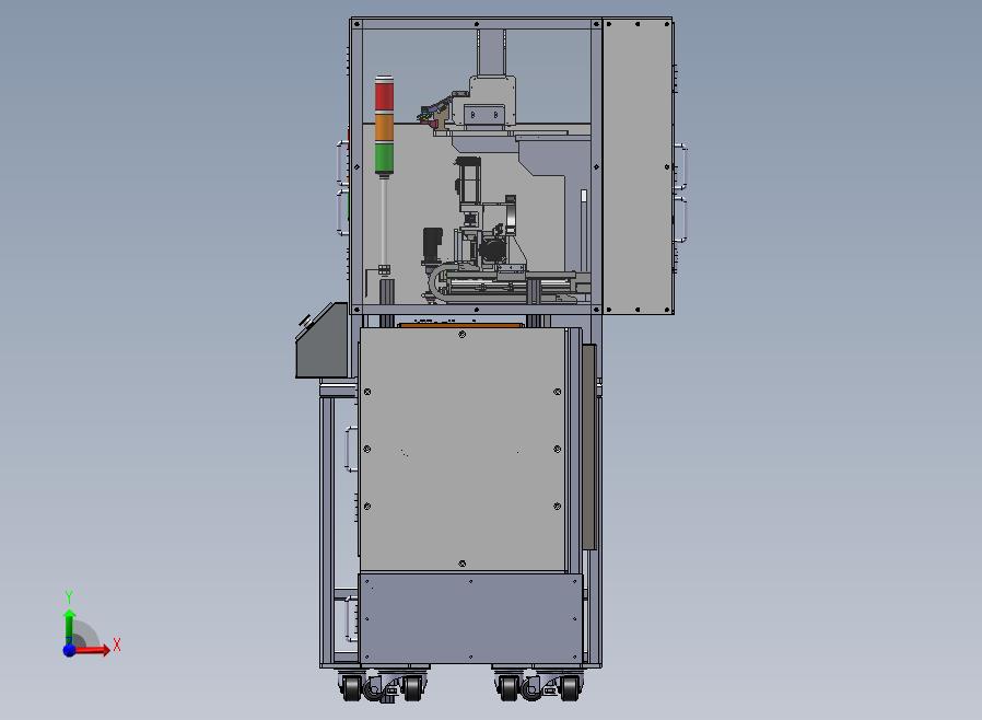 自动打螺丝机生产线sw16前视图