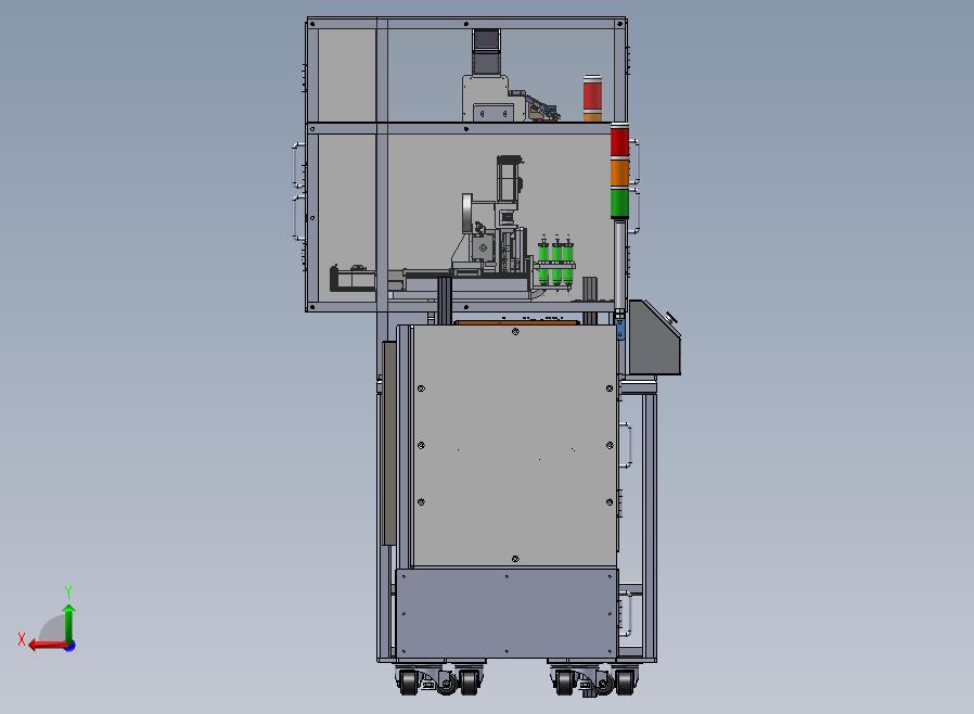 自动打螺丝机生产线sw16后视图