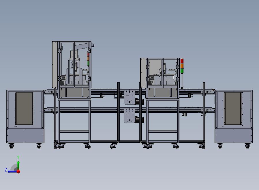 自动打螺丝机生产线sw16右视图