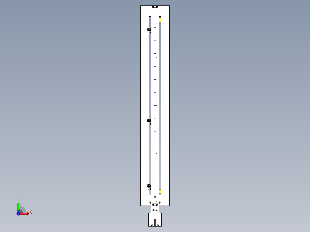 皮带驱动搬运装置（纵向）前视图