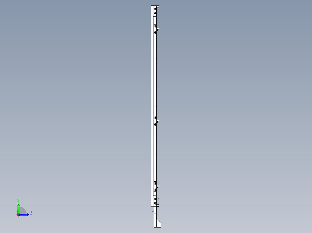 皮带驱动搬运装置（纵向）左视图