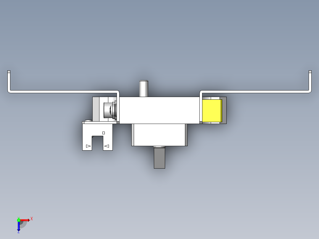 皮带驱动搬运装置（纵向）俯视图