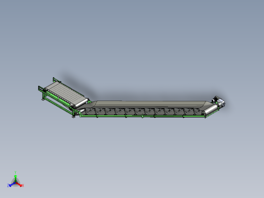 水平和倾斜组合带式输送机