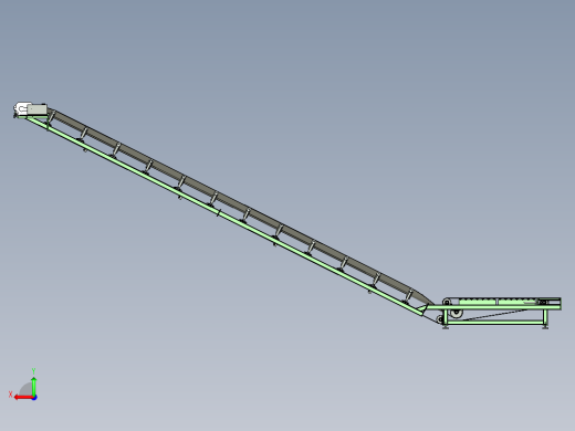 水平和倾斜组合带式输送机后视缩略图