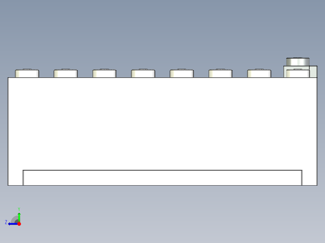 Space XT starship 6780太空战机拼装模型3D图纸 INVENTOR设计右视图
