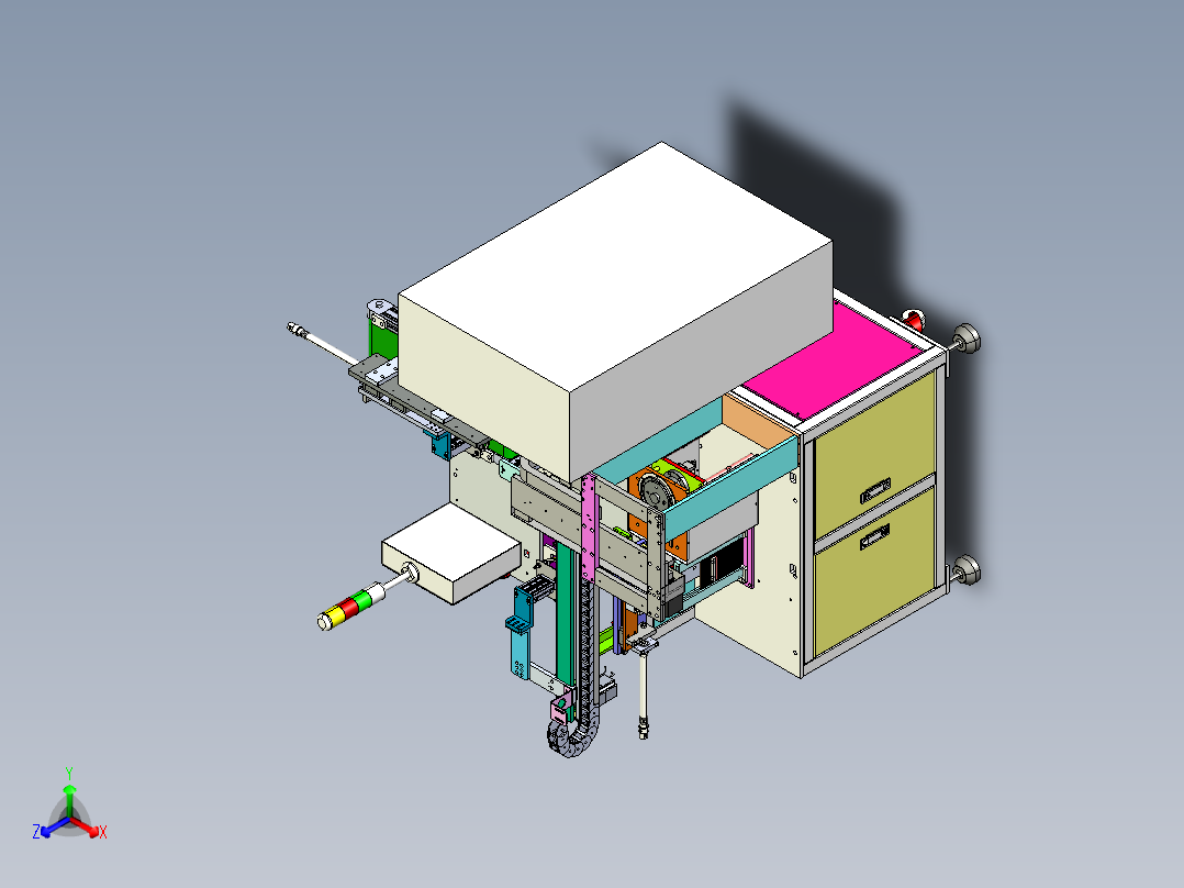 钢片胶条非标自动组装机3D模型