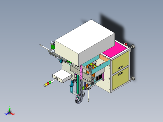 钢片胶条非标自动组装机3D模型