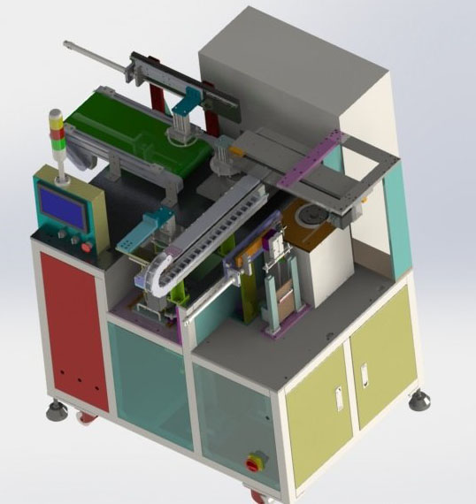 钢片胶条非标自动组装机3D模型