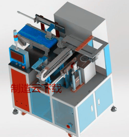 钢片胶条非标自动组装机3D模型缩略图