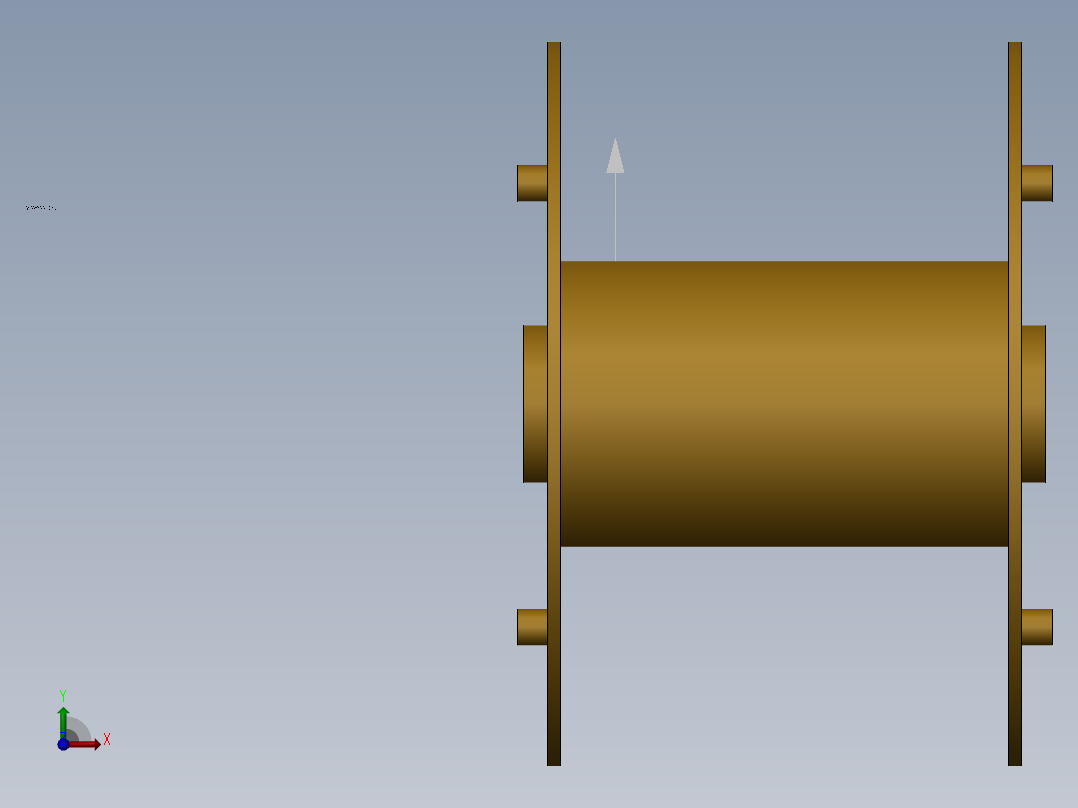 1000工字轮前视图