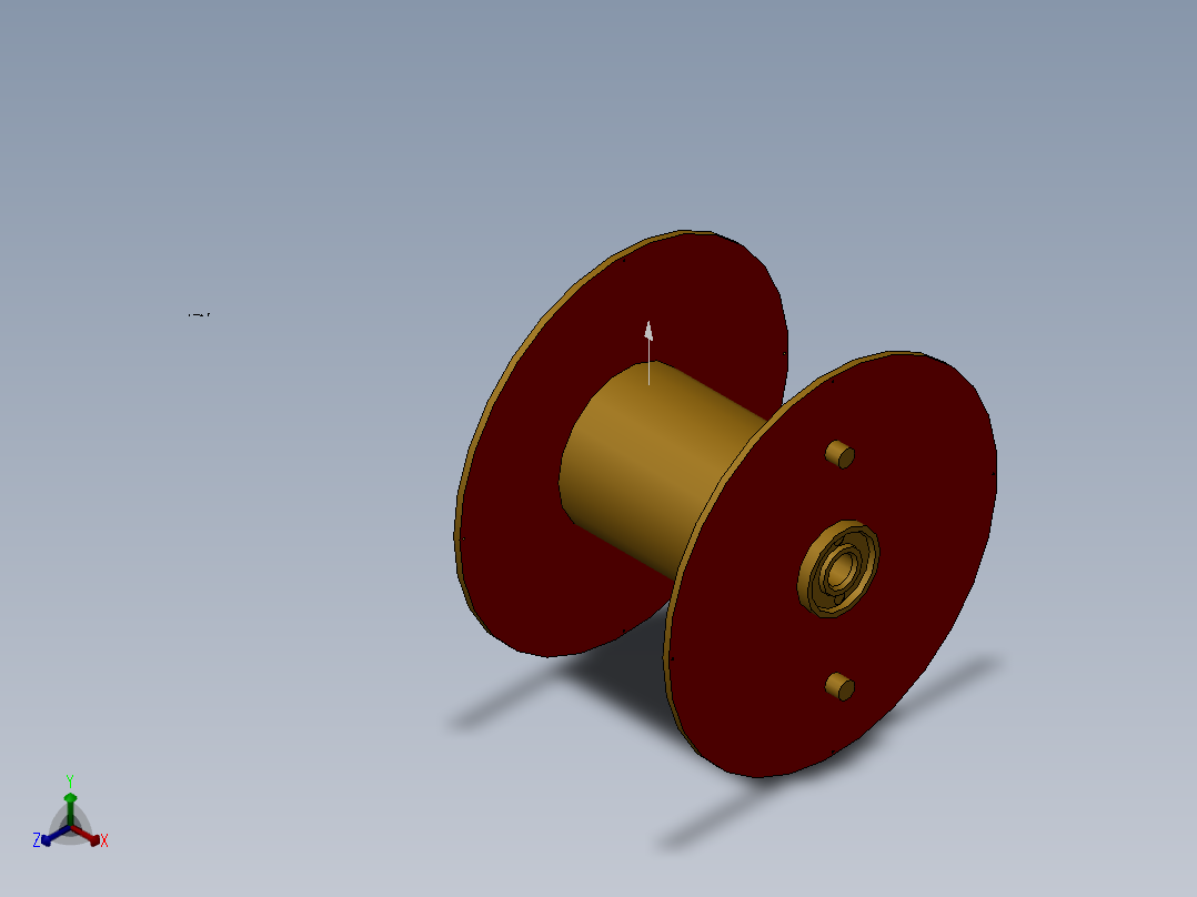 1000工字轮正等轴测图