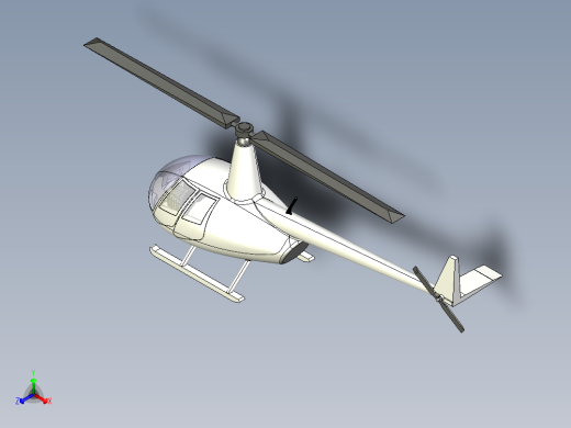catia 直升飞机巡警正等轴测缩略图