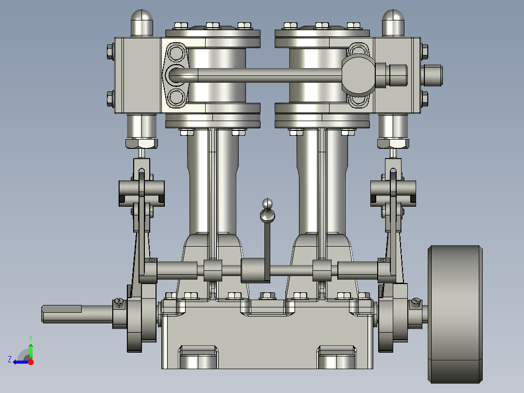 9_直双蒸汽发动机右视图