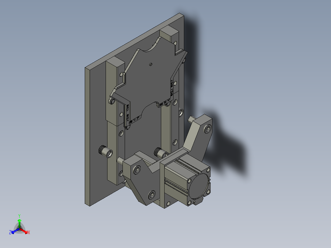 钣金磁铁压合治具