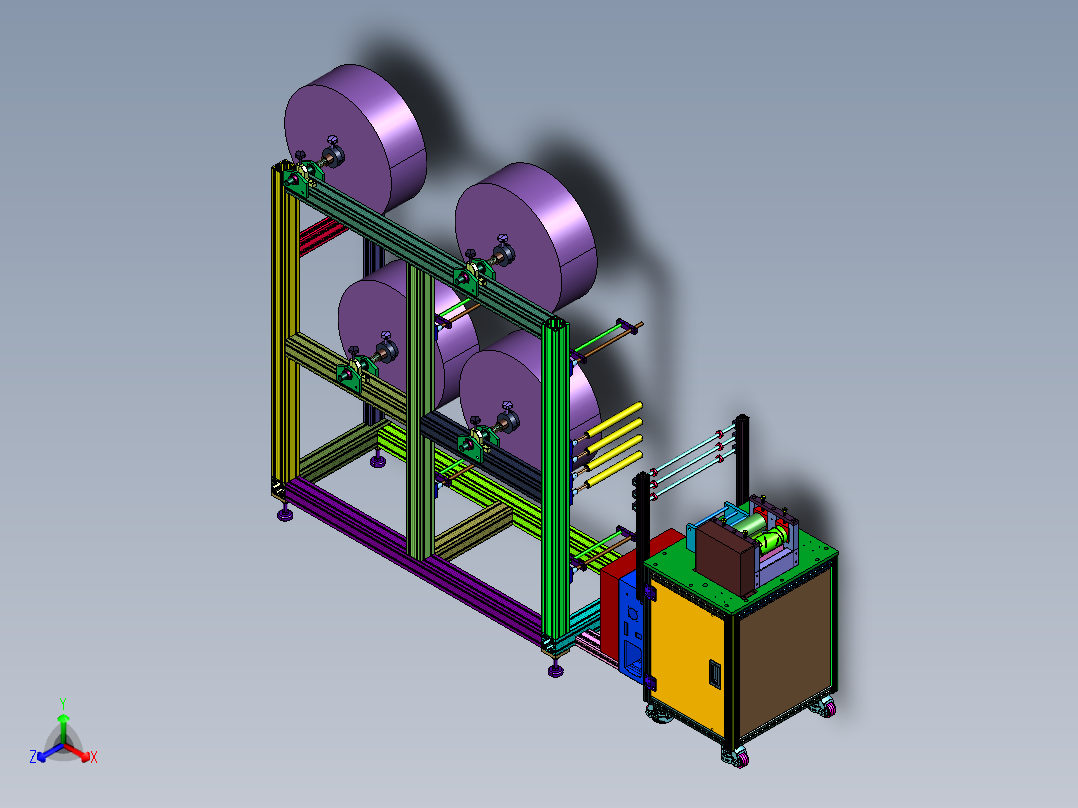 口罩过滤棉滚切机