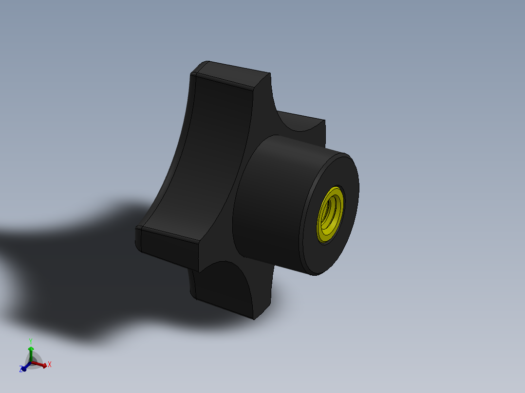 塑料旋钮-Plastic Hand Knob 285-301.SLDPRT