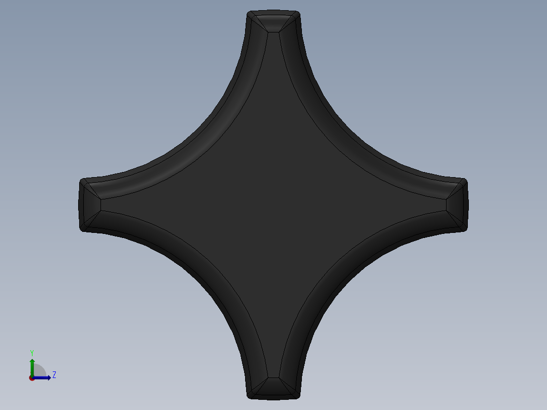 塑料旋钮-Plastic Hand Knob 285-301.SLDPRT左视图