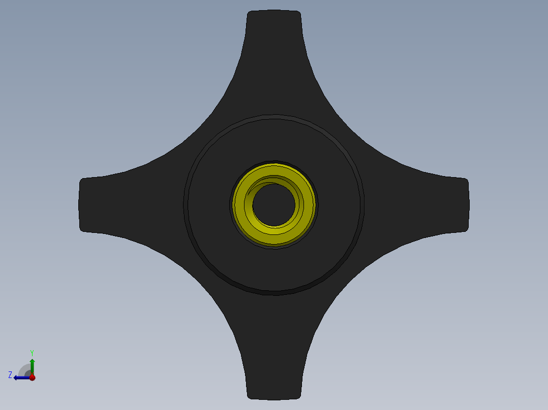 塑料旋钮-Plastic Hand Knob 285-301.SLDPRT右视图