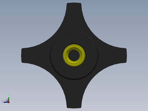 塑料旋钮-Plastic Hand Knob 285-301.SLDPRT右视缩略图