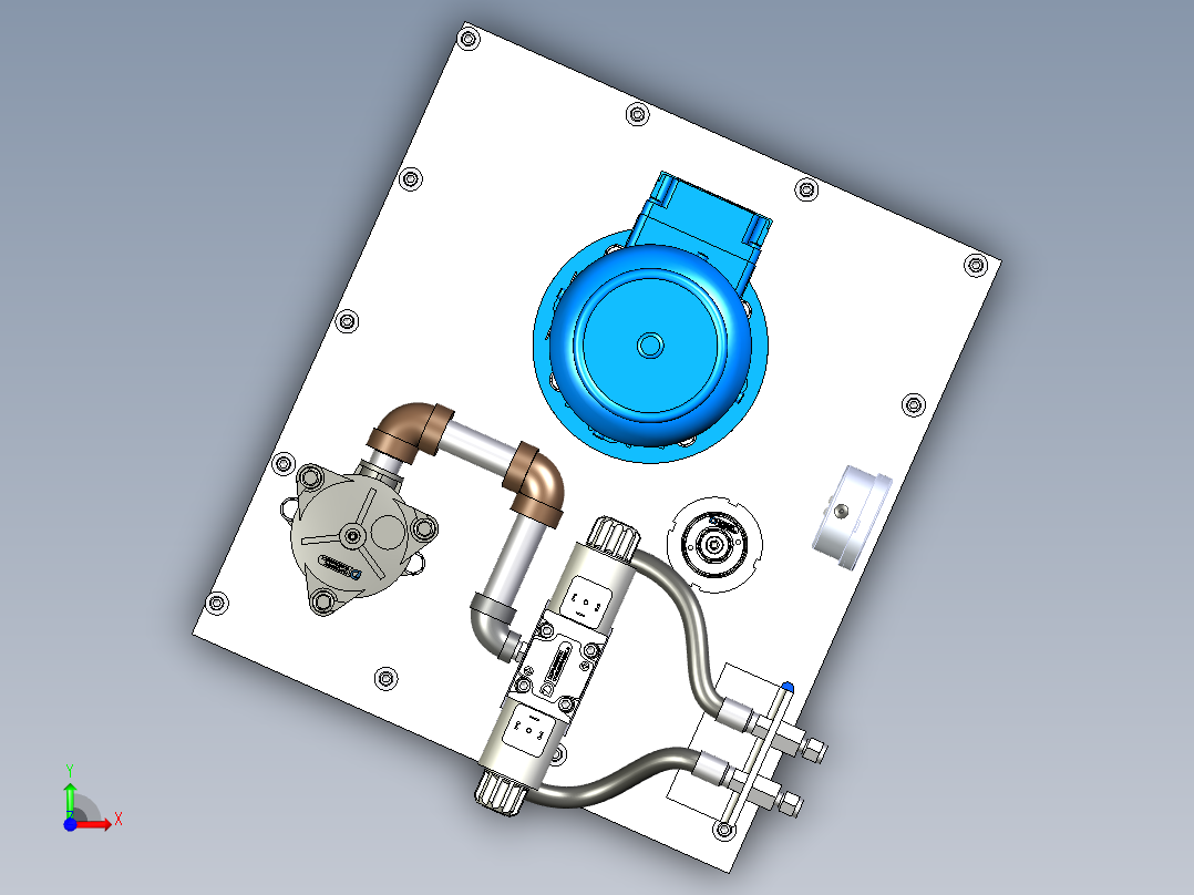 （详解）管道油箱设计模型前视图