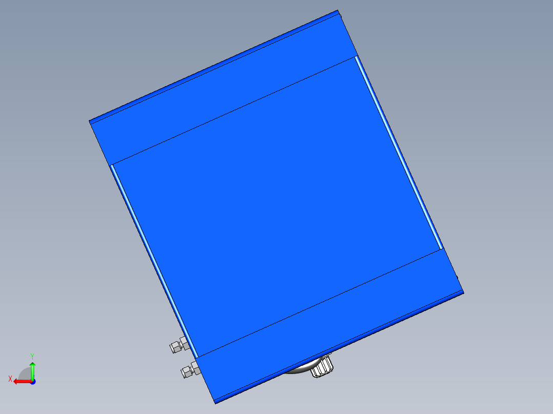 （详解）管道油箱设计模型后视图