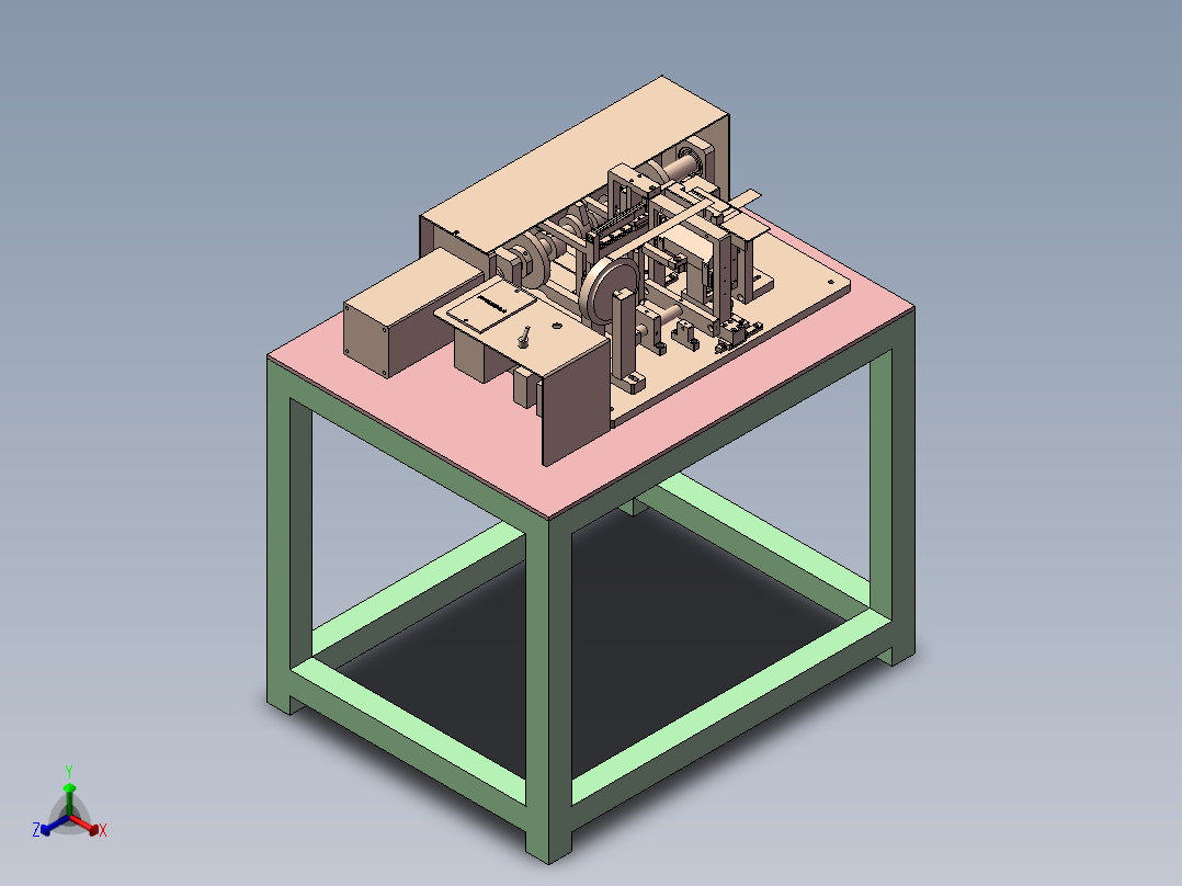 贴纸机器模型正等轴测图